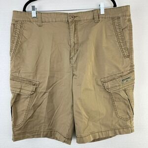 UNIONBAY Khaki Cargo Mens Shorts Size 42 Cotton‎ Spandex Skater Gorpcore Y2K